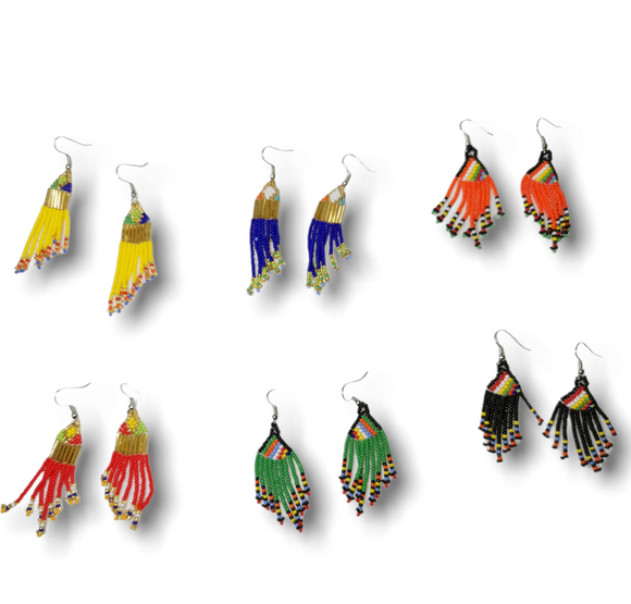 African beaded earrings