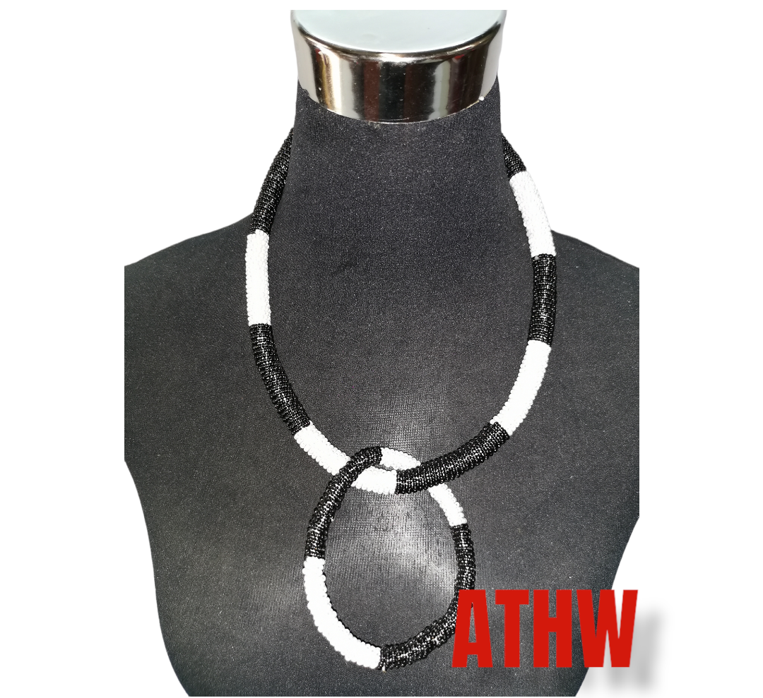 Xhosa Necklace with Matching bracelet African Traditional Home and Wear
