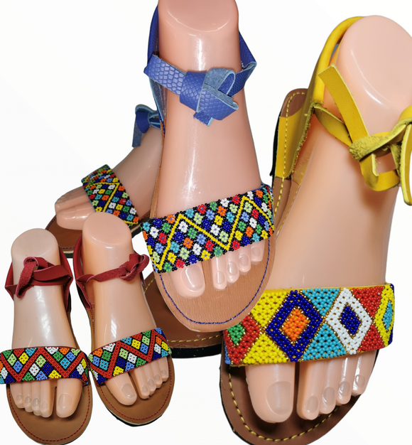 Traditional beaded shoes