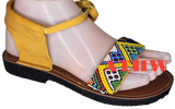 Zulu beaded sandals for women