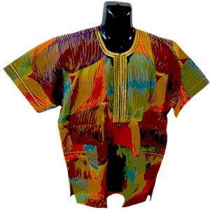 African prints and patterns used in men's shirts