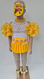 Kids Traditional Imvunulo Yellow