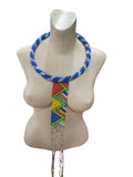 African Round Tie Necklace