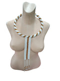 African Round Tie Necklace