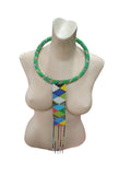 African Round Tie Necklace