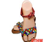 African Beaded sandals