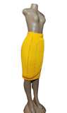 Yellow Zulu Beaded Skirts