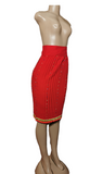 Red Zulu Beaded Skirts