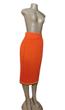 Orange Zulu Beaded Skirts