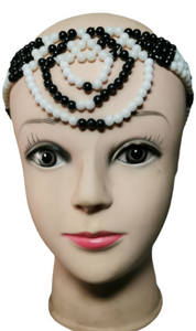 Xhosa Head Band Child Black/White