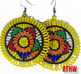 African beaded earrings